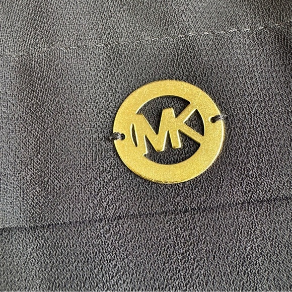 MICHAEL KORS Scoop Neck T Shirt Top XS Black 3/4 Sleeve Sheer Tunic Casual Comfy - Picture 3 of 15